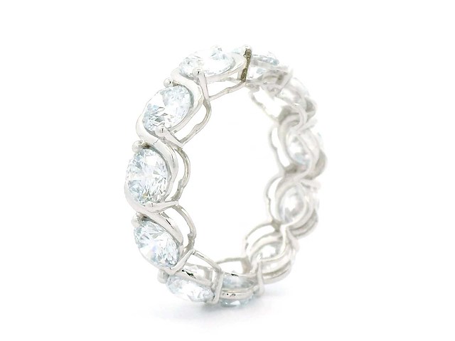 Platina ring met 7,17 crt. diamant - afbeelding 3 van  6