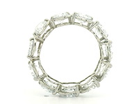Platina ring met 7,17 crt. diamant - afbeelding 5 van  6