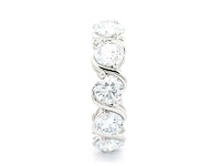 Platina ring met 7,17 crt. diamant - afbeelding 6 van  6