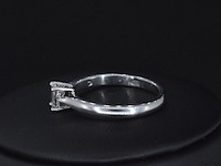 Platina ring met diamant en gia certificaat - afbeelding 2 van  2