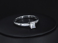 Platina ring met diamant en gia certificaat - afbeelding 3 van  6