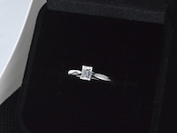 Platina ring met diamant en gia certificaat - afbeelding 4 van  6