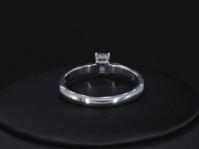 Platina ring met diamant en gia certificaat - afbeelding 5 van  6