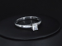 Platina ring met diamant en gia certificaat - afbeelding 3 van  7
