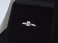 Platina ring met diamant en gia certificaat - afbeelding 4 van  7