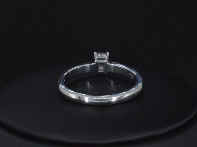 Platina ring met diamant en gia certificaat - afbeelding 5 van  7