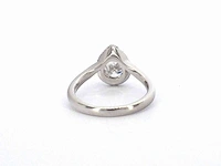 Platina ring peer diamant 1.02 ct briljant - afbeelding 7 van  9