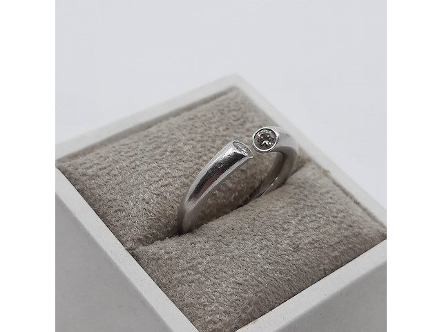 Platina ring - afbeelding 2 van  10