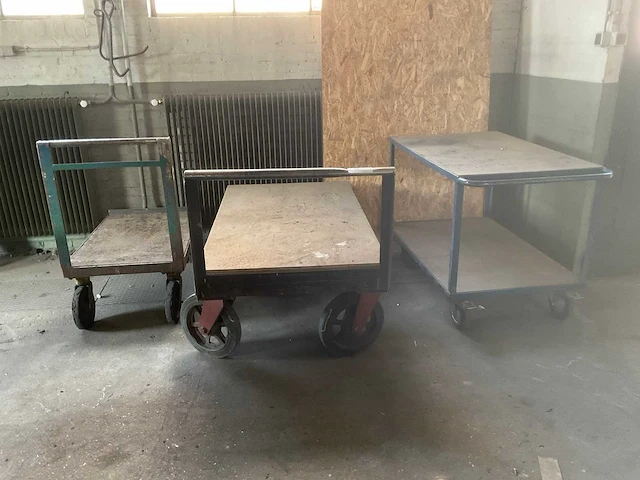 Platte wagen (3x) - afbeelding 1 van  4