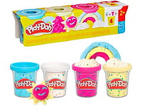 Play-doh 4-pack confetti-boetseerklei (12x) - afbeelding 1 van  4
