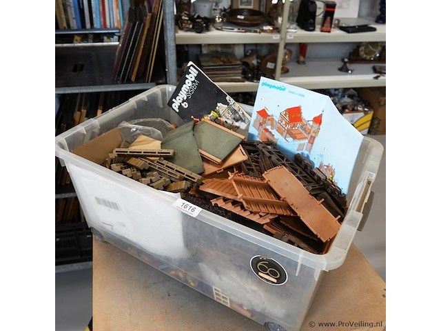 Playmobil system in plastic krat - afbeelding 1 van  5