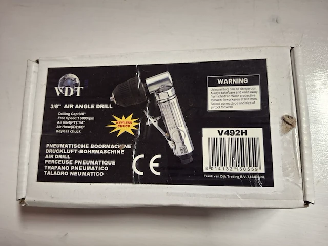 Pleumatische haakse boormachine - afbeelding 2 van  3