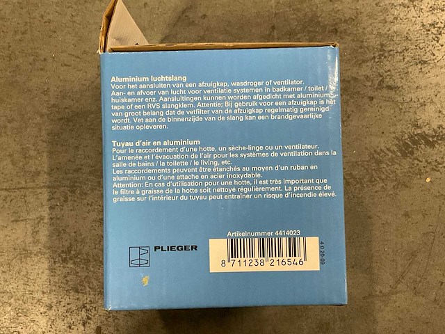 Plieger aluminium luchtslang (45x) - afbeelding 3 van  3