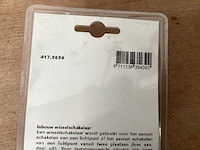 Plieger aurora wit schakelaar inbouw, wisselschakelaar (104x) - afbeelding 3 van  3