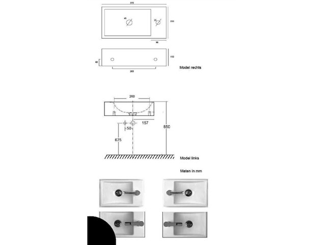 Plieger austin fontein toiletkoppelingen set fontein - afbeelding 2 van  2