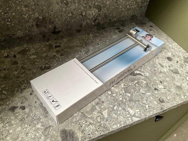 Plieger handdoekbeugel dubbel inox - afbeelding 5 van  6