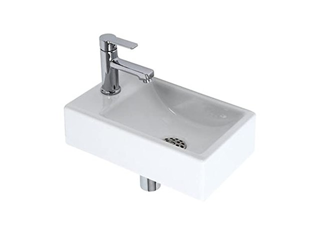 Plieger houston fonteinset links keramiek incl. kraan & sifon wit - afbeelding 1 van  1