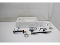 Plieger houston fonteinset links keramiek incl.kraan & sifon wit - afbeelding 2 van  3