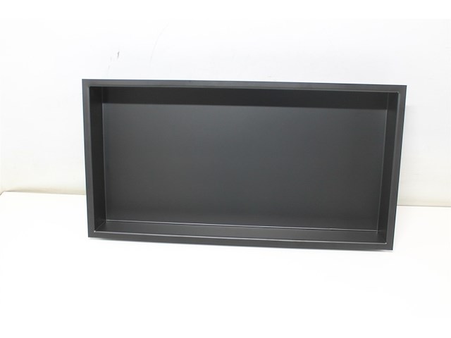 Plieger inbouwnis met flens waterproof zwart - afbeelding 2 van  3