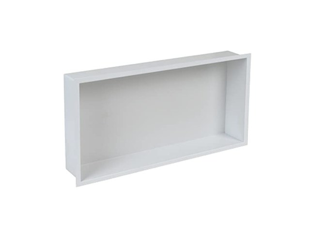 Plieger inbox 60x30x7.5cm inbouwnis met flens waterproof wit - afbeelding 1 van  3
