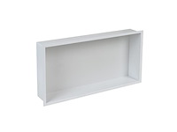 Plieger inbox 60x30x7.5cm inbouwnis met flens waterproof wit - afbeelding 1 van  3
