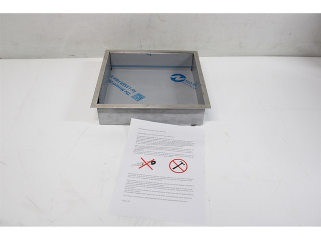 Plieger inbox inbouwnis met flens 30x30x7.5cm waterproof rvs - afbeelding 2 van  3