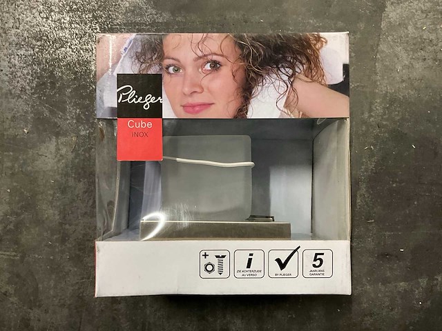 Plieger inox mat glas bekerhouder (50x) - afbeelding 2 van  3