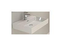 Plieger kansas wastafel 60x45 cm met kraangat wit - afbeelding 1 van  3