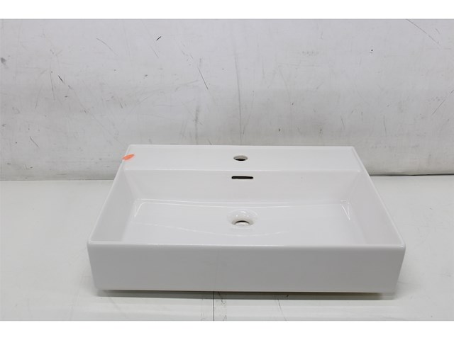 Plieger kansas wastafel 60x45 cm met kraangat wit - afbeelding 2 van  3