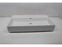 Plieger kansas wastafel zonder kraangat met overloop wit - afbeelding 2 van  2