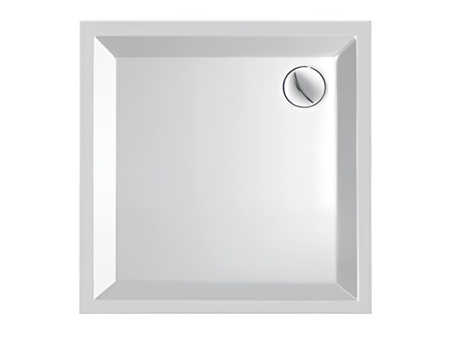 Plieger kwadrant douchebak acryl vierkant 90 cm x 90 cm x 5 cm wit - afbeelding 1 van  3