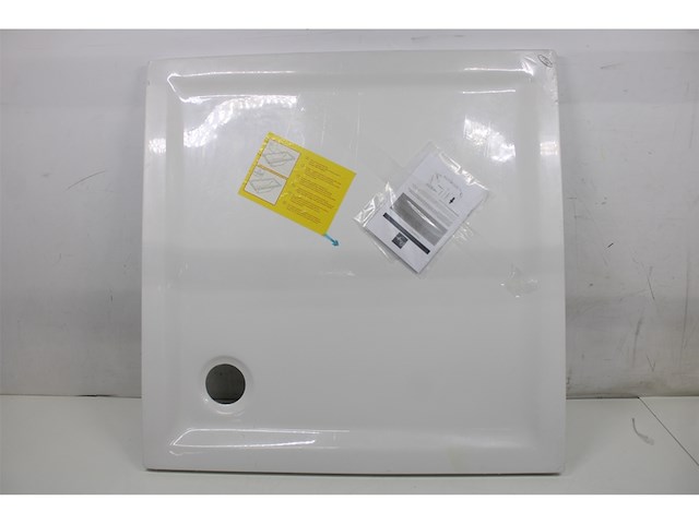 Plieger kwadrant douchebak acryl vierkant 90 cm x 90 cm x 5 cm wit - afbeelding 2 van  3