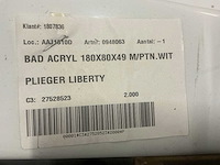 Plieger liberty 180x80 douchebad - afbeelding 4 van  4