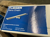 Plieger reno drain douchegoot met flens en rooster (2x) - afbeelding 2 van  4