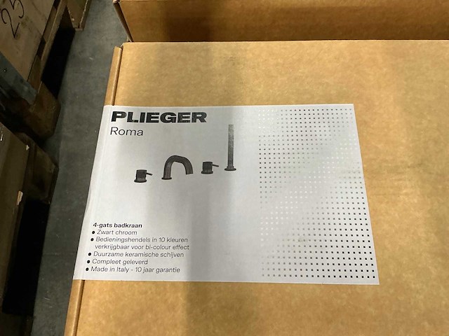 Plieger roma 4-gats badrandkraan zwart chroom (4x) - afbeelding 5 van  5