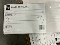 Plieger siena dubbel handdoekbeugel 462mm (8x) - afbeelding 2 van  2