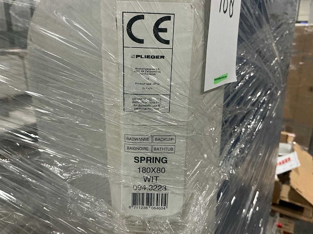 Plieger spring 180x80 douchebad - afbeelding 4 van  4