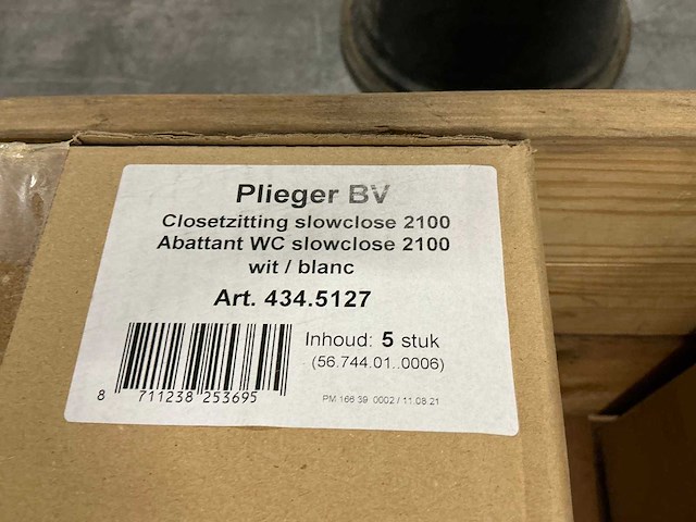 Plieger toiletzitting met deksel, soft-close (5x) - afbeelding 4 van  4