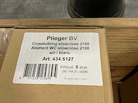Plieger toiletzitting met deksel, soft-close (5x) - afbeelding 2 van  2