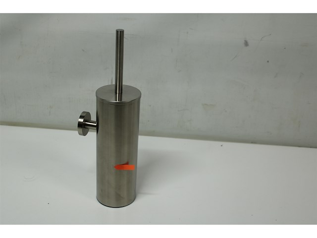 Plieger vigo toiletborstelhouder wandbevestiging 38 cm geborsteld chroom - afbeelding 1 van  2