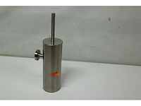 Plieger vigo toiletborstelhouder wandbevestiging 38 cm geborsteld chroom - afbeelding 2 van  3