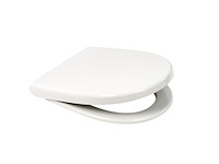 Plieger zano toiletbril (by pressalit) wc bril duroplast wit met deksel softclose - afbeelding 1 van  1