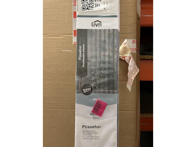 Plisséhor deur 50x240 cm, livn, wit - afbeelding 2 van  3