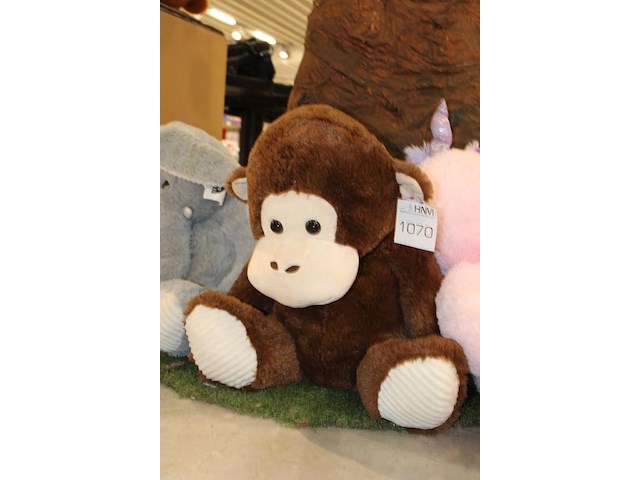 Pluche aap jollyplush lengte circa 65 cm. - afbeelding 2 van  2
