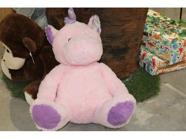 Pluche eenhoorn jollyplush lengte circa 65 cm. - afbeelding 1 van  2