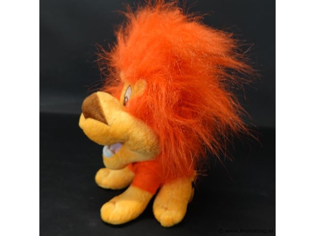 Pluche oranje leeuw - afbeelding 2 van  3