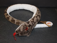 Pluche slang met ratel bruin in kr 11 - afbeelding 1 van  3