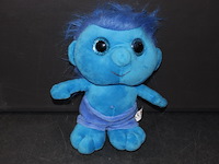 Pluche troll blauw 1x in kr a7 - afbeelding 3 van  3