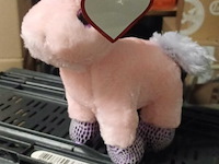 Pluche unicorn rose klein model in kr 3
