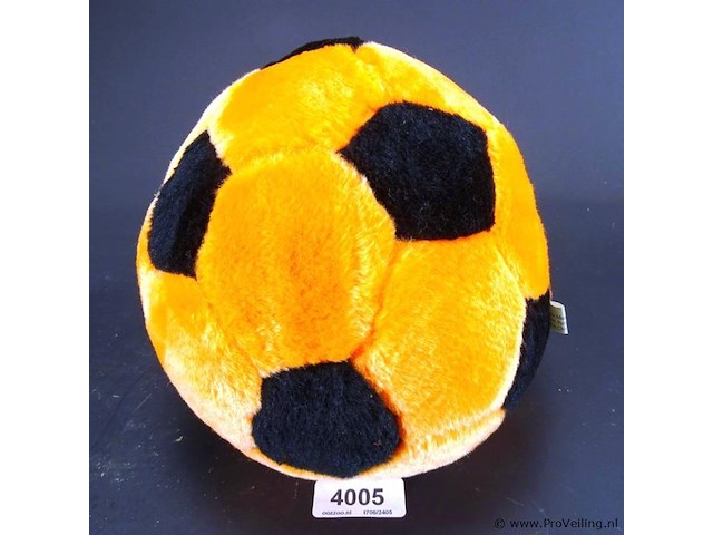 Pluchen oranje bal - afbeelding 1 van  3